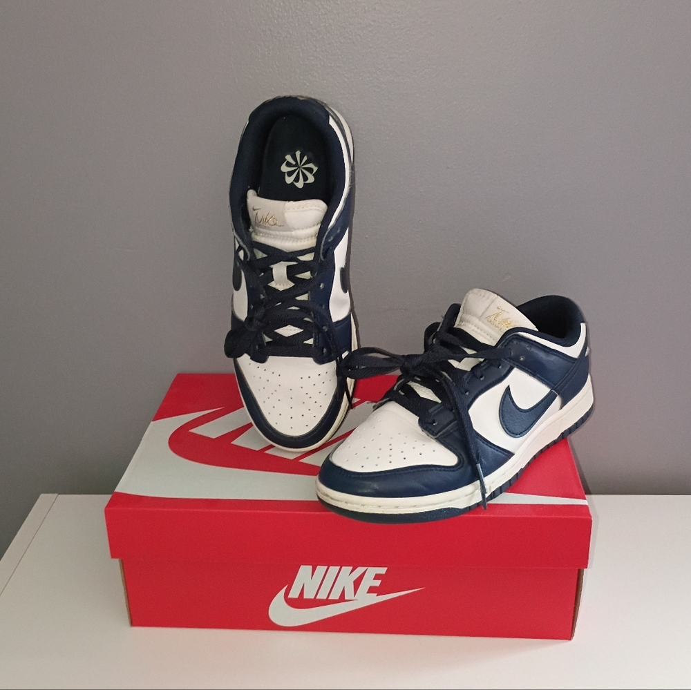 NIKE Dark Blue Dunk Low Next Nature Style FZ6770-001 Women's 8